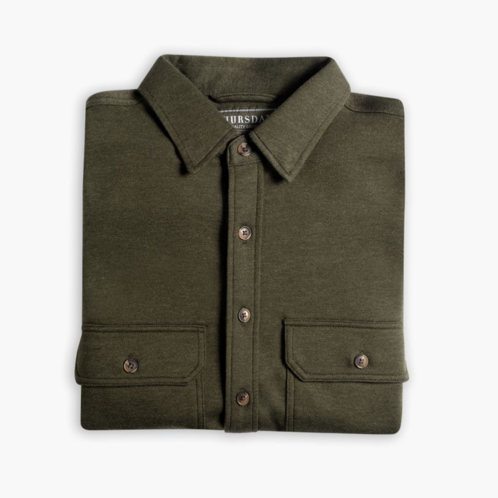 Everyday Button-Down Shirt | Olive (Two Pocket) - Image 3