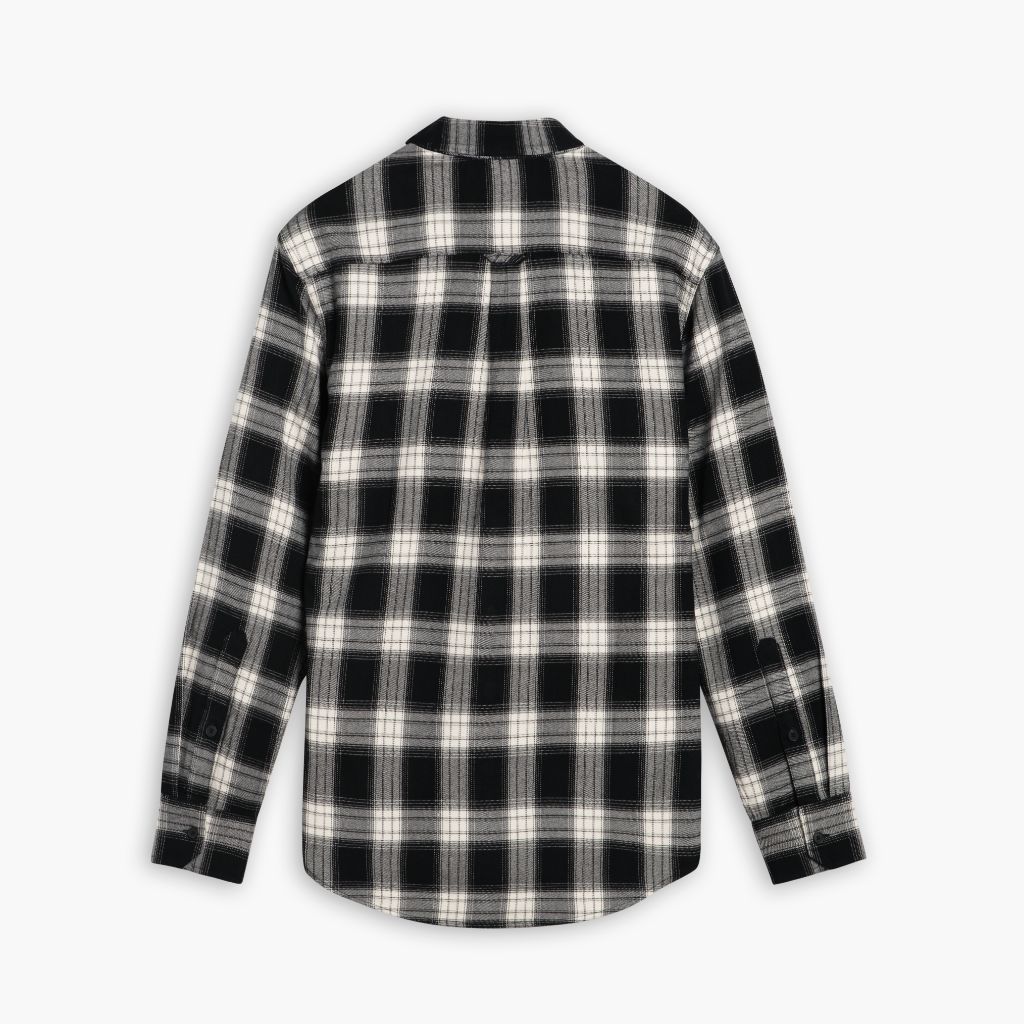 Forever Flannel Shirt | Black & Cream - Image 2