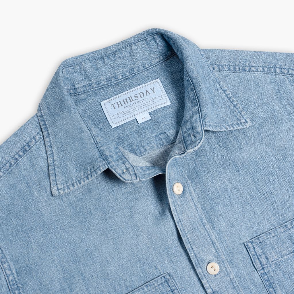 Chambray Workshirt | Vintage Indigo - Image 4