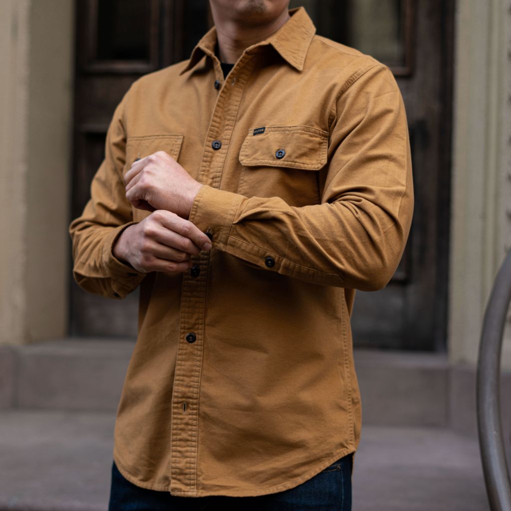 Filson Field Flannel Shirt | Tan Nubuck - Image 5