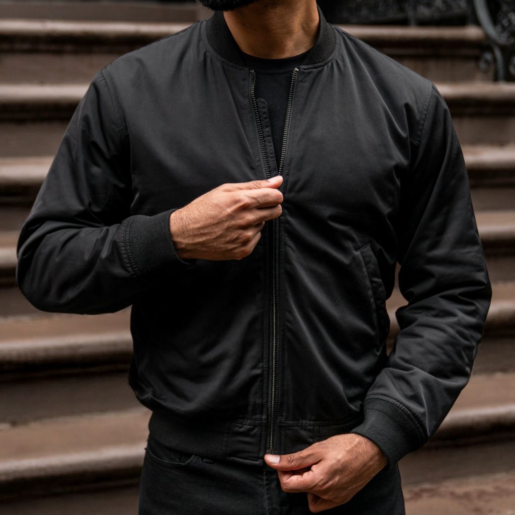Union Bomber Jacket | Black - Image 2