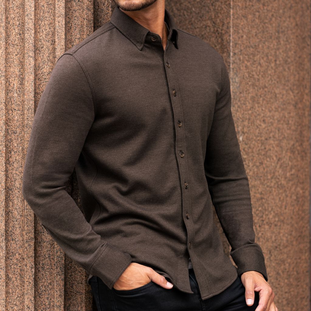 Everyday Button-Down Shirt | Brown - Image 6