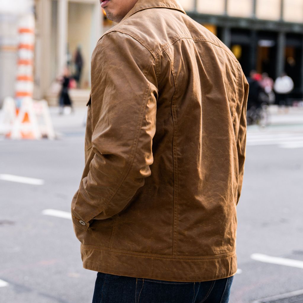 Waxed Canvas Field Jacket | Khaki - Image 2