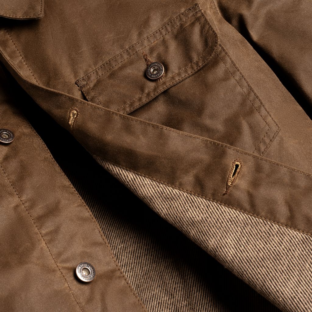 Waxed Canvas Field Jacket | Coyote - Image 7