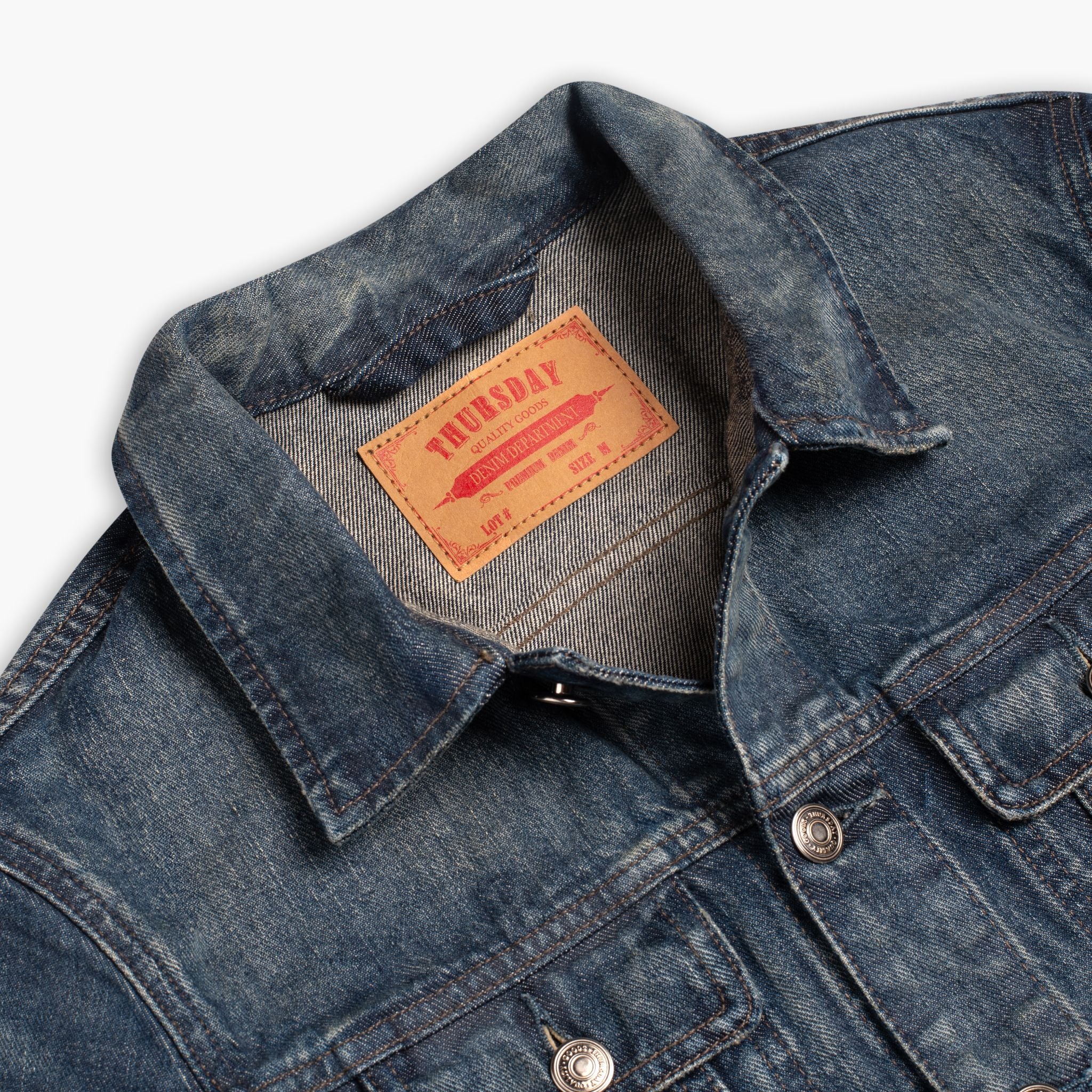 Denim Trucker Jacket | Faded Indigo - Image 7