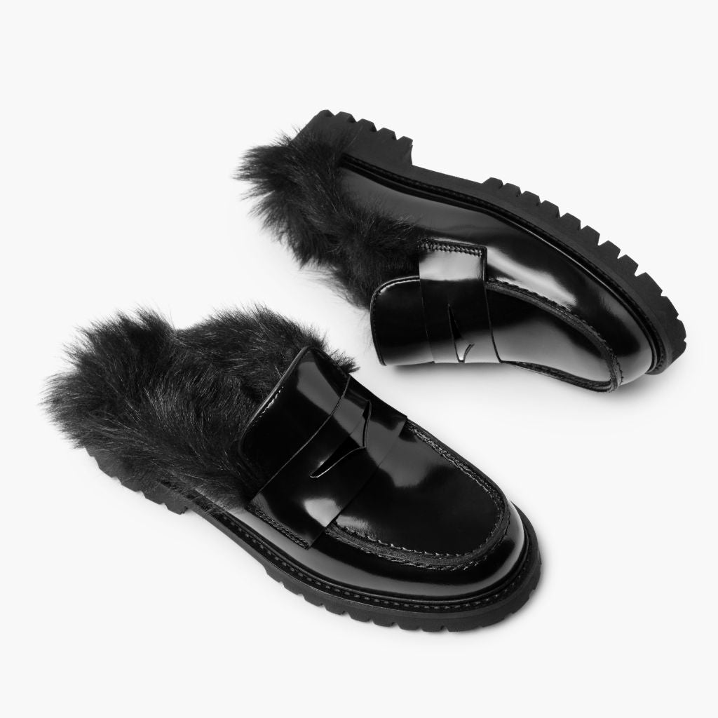 Penny Mule | Black Shearling - Image 4