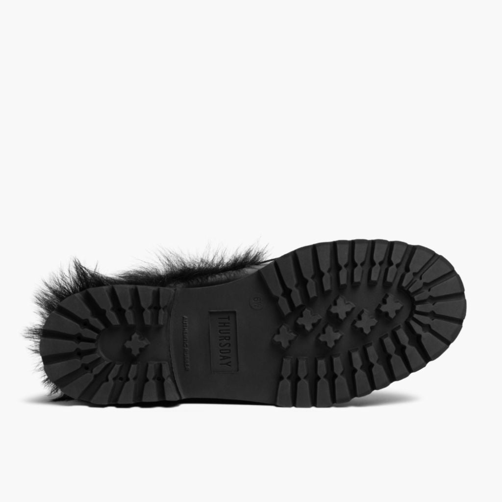 Penny Mule | Black Shearling - Image 5